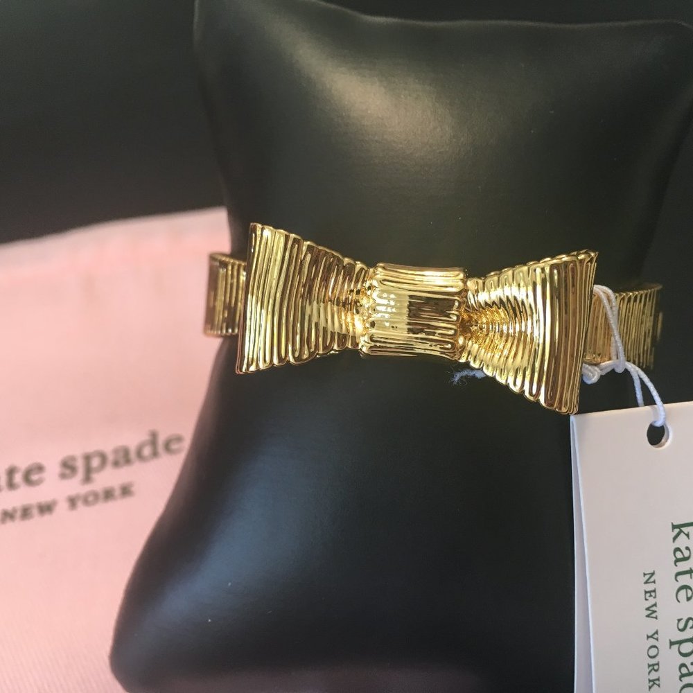 Kate Spade bow hinged bangle